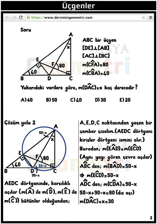 tyt-ayt geometri ders notları