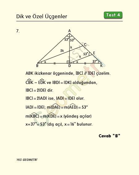 ikizkenar üçgen