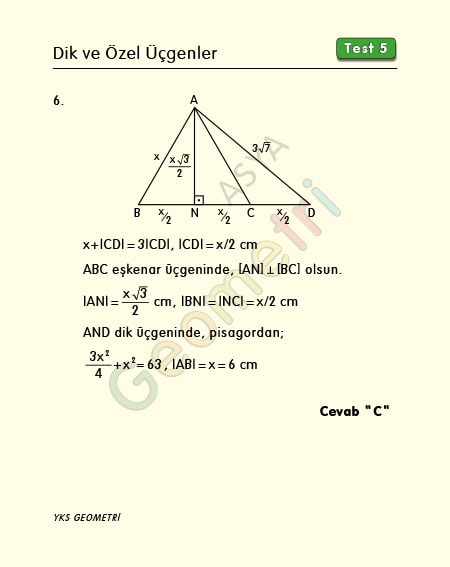 özel üçgenler